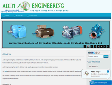 Tablet Screenshot of aditiengineeringpumps.com